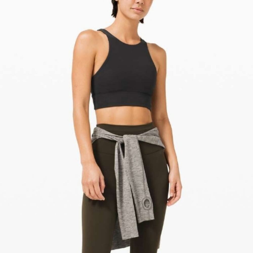 Lululemon Black Energy High Neck Long Line Bra 4